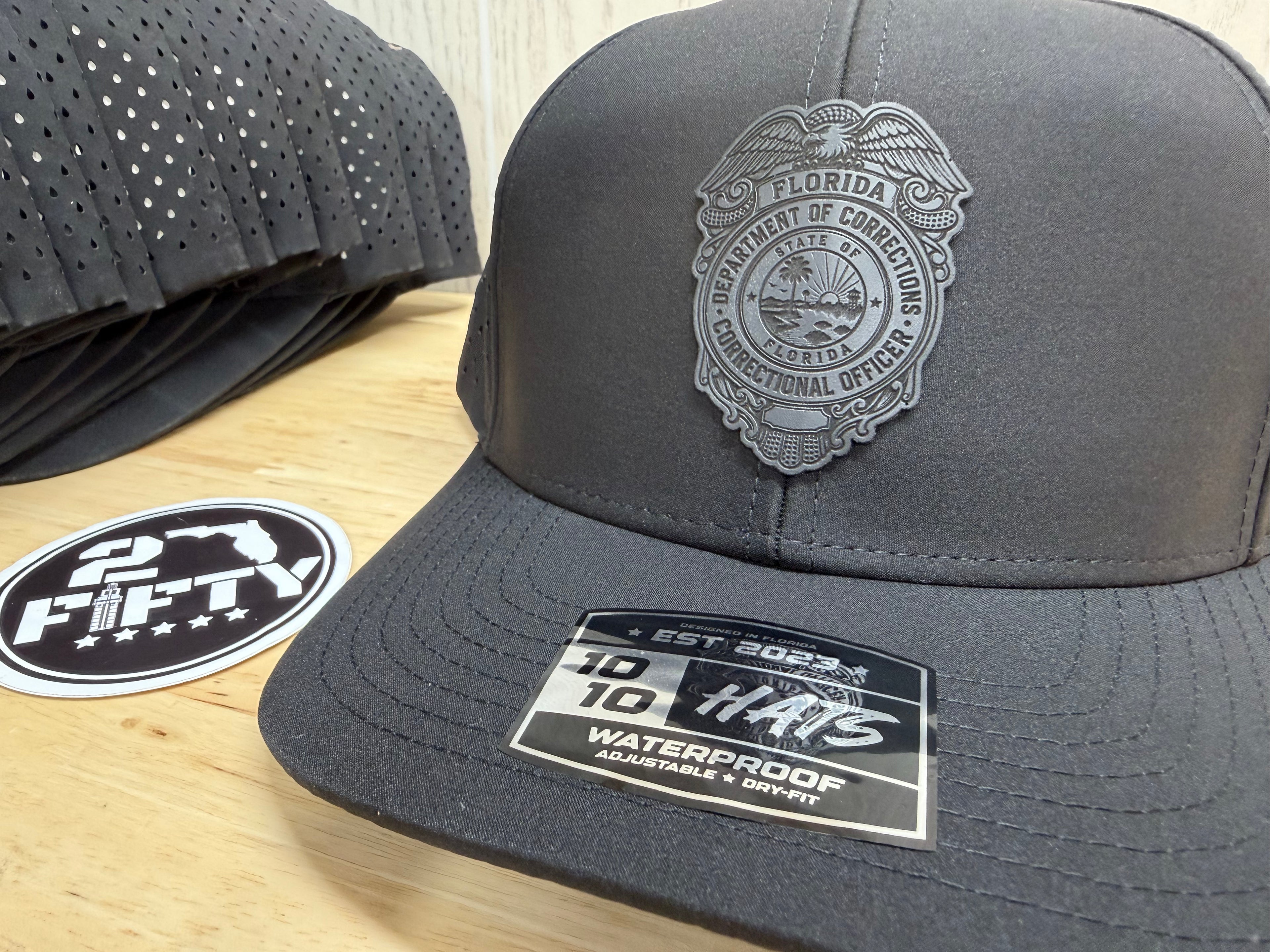 Florida Department of Corrections (Black on Black Patch)